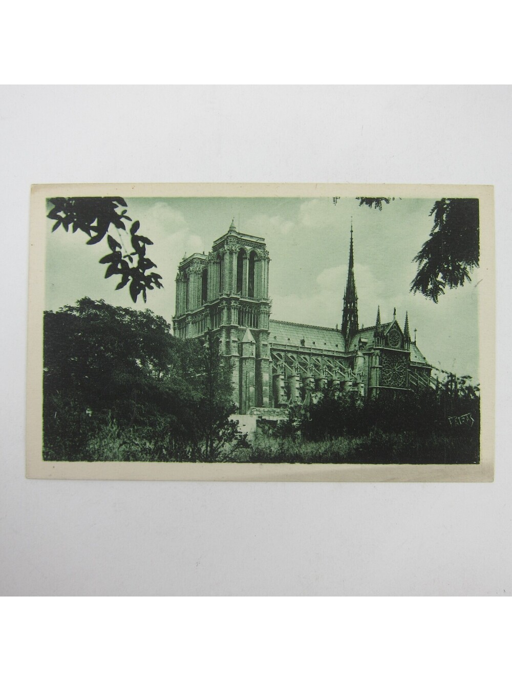 Postcard Paris France Notre Dame Cathedral Picturesque Corners Antique RARE